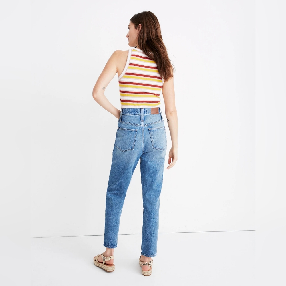 Madewell The Highest-Rise Momjean in Glencoe Wash Size 25 - Picture 4 of 14